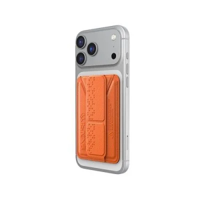 SkinArma Kado Haxa Wallet Mag-Charge Card Holder With Grip Stand - Orange